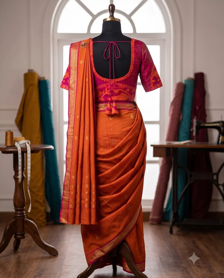 Gulabi Panchami — Sleeve detail