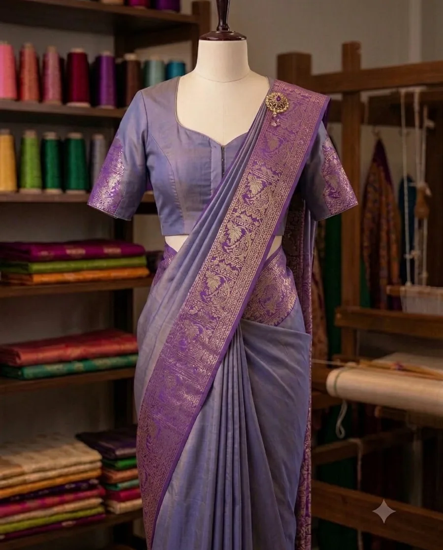 Lilac Saptami — Sleeve detail
